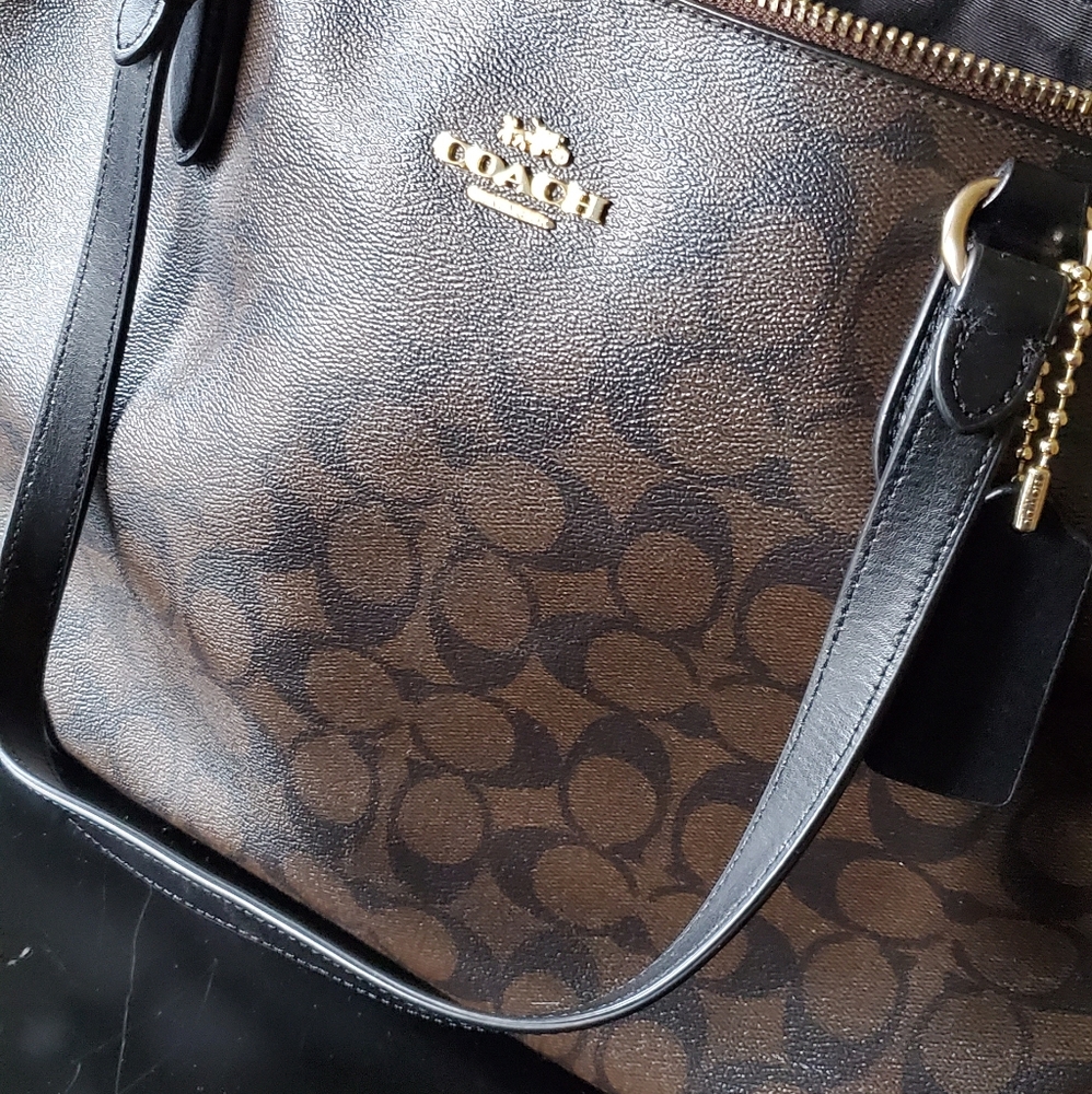 Coach zip tote